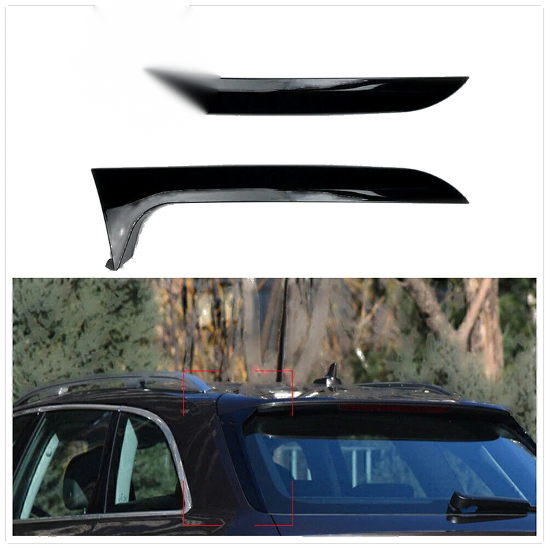 Audi A6 C7 Allroad 2 x Car Window Side Spoiler Trims (2012-2018)