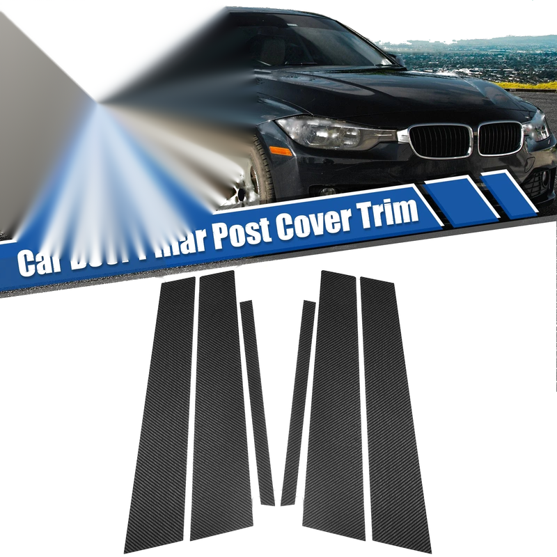 BMW 3 Series F30 Carbon Fiber Pattern Pillar Post Cover Trim (2012 - 2019)