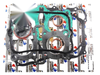 Honda CB250T Top End Kit 62mm Piston Rings Gasket (1978-1979)