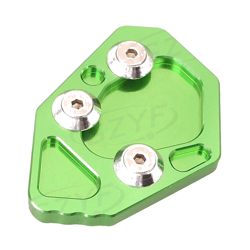 BMW K1200S / R K1300S / R (2005-2014) Green Motorcycle Side Kickstand Pad