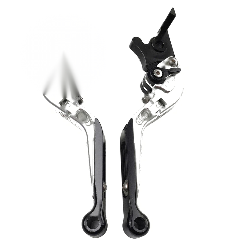 Yamaha YZF R1 R1M R1S R6 MT-09 CNC Silver Extendable Brake Clutch Levers (2015-2023)