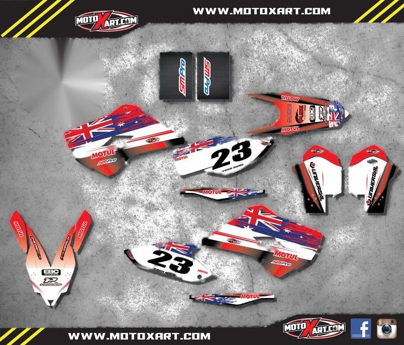 Husqvarna ENDURO Aussie Pride Graphics Custom Sticker Kit (2015)