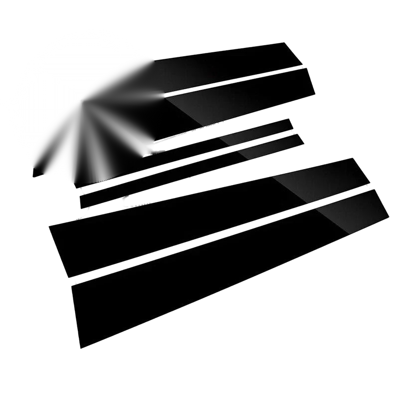 Honda Accord Pillar Cover Trim Decal Gloss Black (2013-2017)