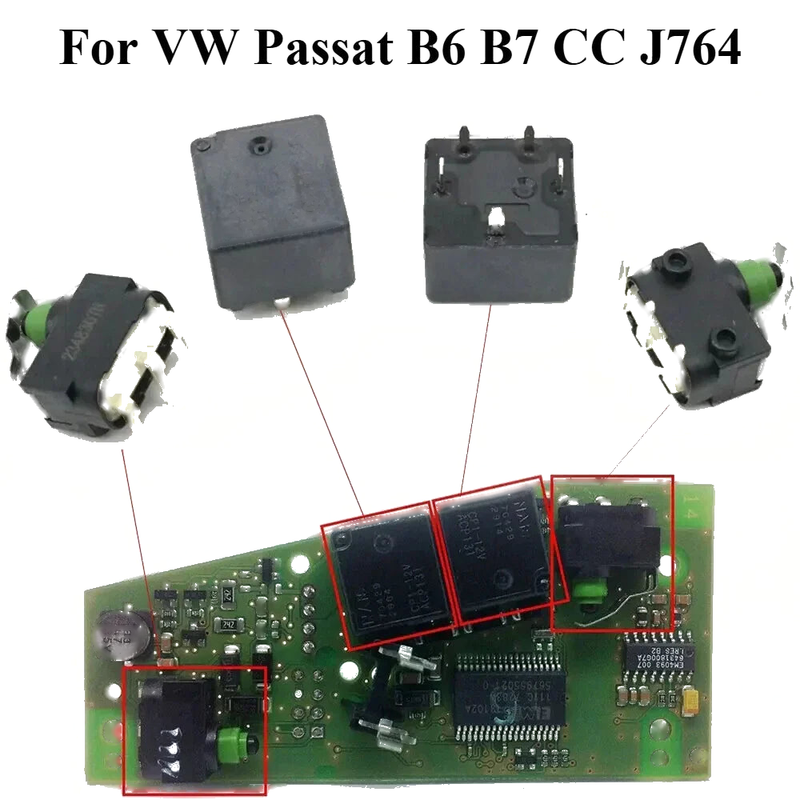 VW Passat B6 B7 CC Relays Micro Switch Steering Lock Module