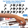 Toyota Avalon 25 Pcs Fender Liner Splash Shield Bumper Cover Screws