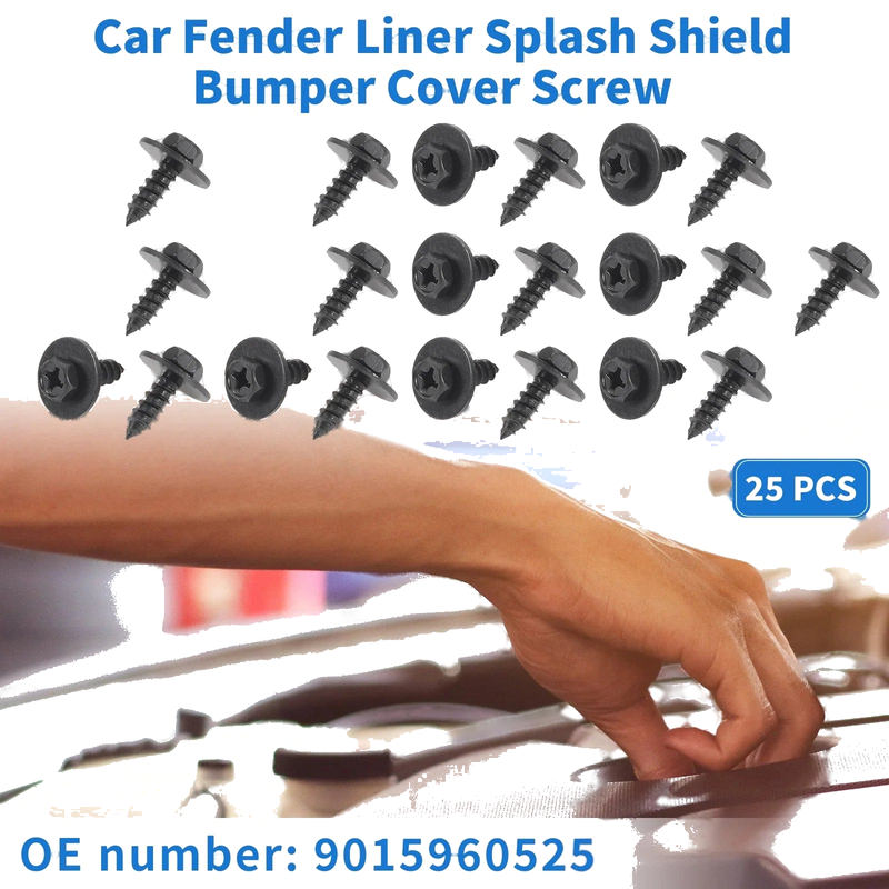 Toyota Avalon 25 Pcs Fender Liner Splash Shield Bumper Cover Screws