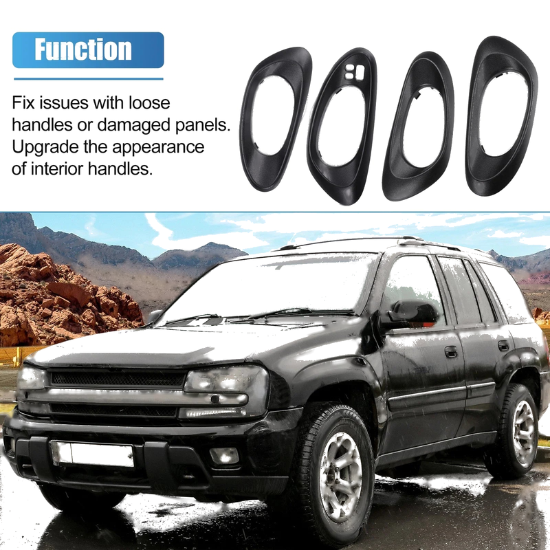 Chevy Trailblaze Set Interior Left Right Side Handle Cover (2002-2009)