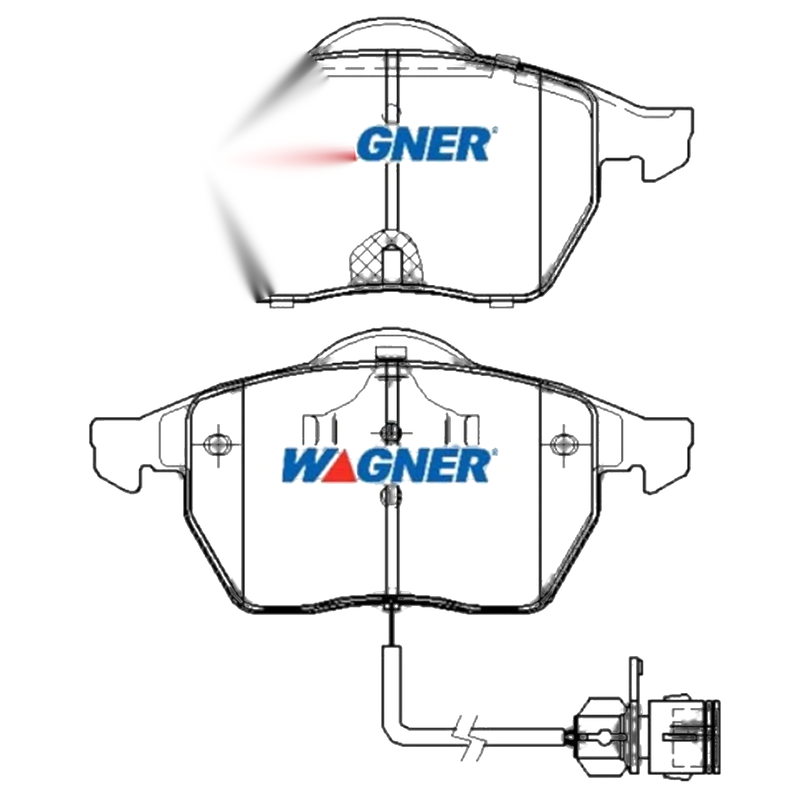 Audi A4 B5 Wagner Front Disc Brake Pads Set 2.8L (1997-2001)