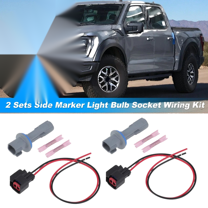 Ford F-150 F-250 Super Duty Side Marker Light Bulb Socket Wiring (2009-2014)