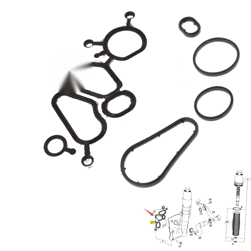 Mercedes E200 / E300 / E400 / C200 Oil Cooler Gasket Kit