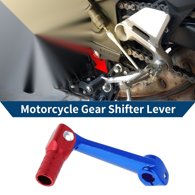 Bosuer M5 Folding Gear Shifter Lever Blue/Red Head