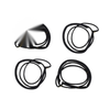 Front Rear Door Rubber Seal Set 4 Fits Honda Civic ES G7 4 Door Sedan 2001-05