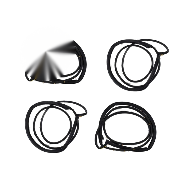 Front Rear Door Rubber Seal Set 4 Fits Honda Civic ES G7 4 Door Sedan 2001-05