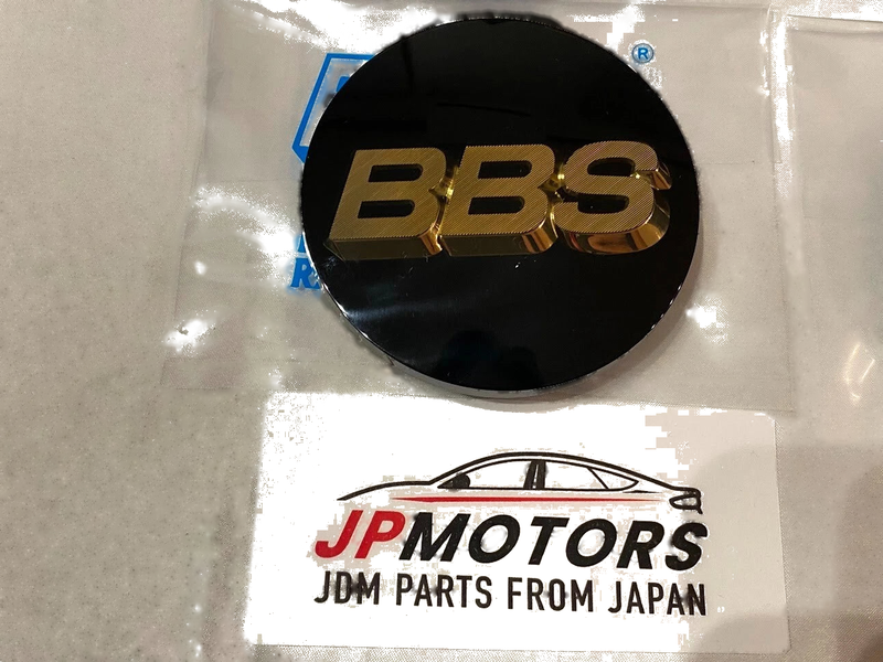 Make Model Center Caps 70mm Genuine Emblem Black Gold 3D Logo 4pcs