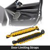 Jeep Wrangler TJ JK JKU (2007-2018) Black Yellow 2 x Door Limiting Straps