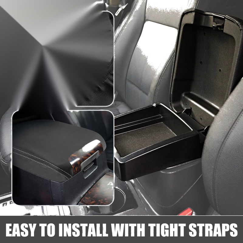 Dodge Charger (2011-2023) Black / Gray Center Console Armrest Cover