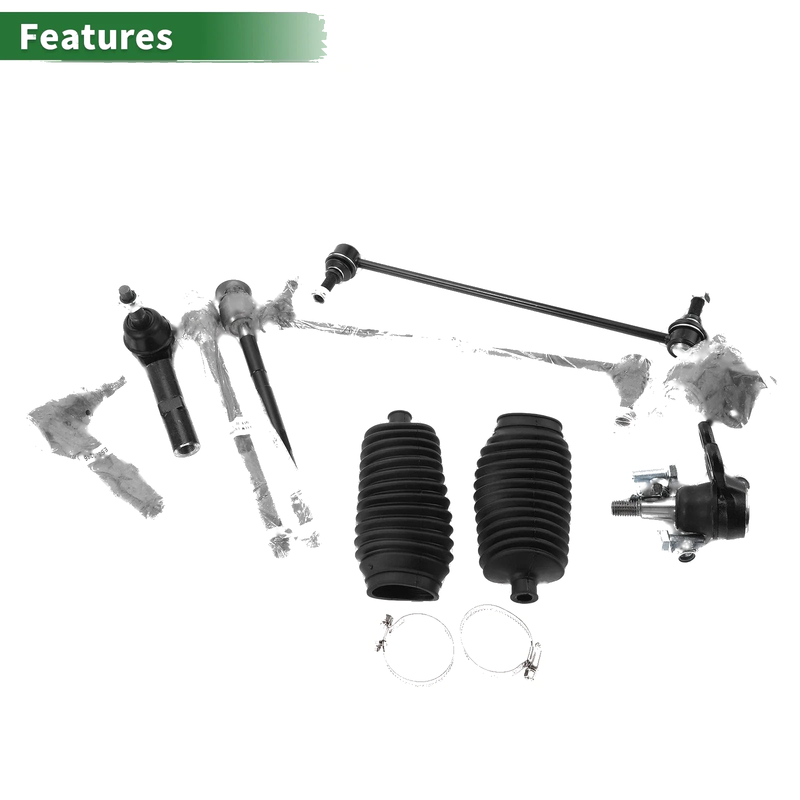 GMC 10 Pcs Front Suspension Kit Tie Rod Ends Front Sway Bar Link Ball Joint