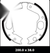 Mitsubishi Pajero Rear Park / Handbrake Shoe Overhaul (1999–2006)