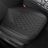 Universal Car - Breathable PU Leather Black Front Seat Cover Cushion (N/A)