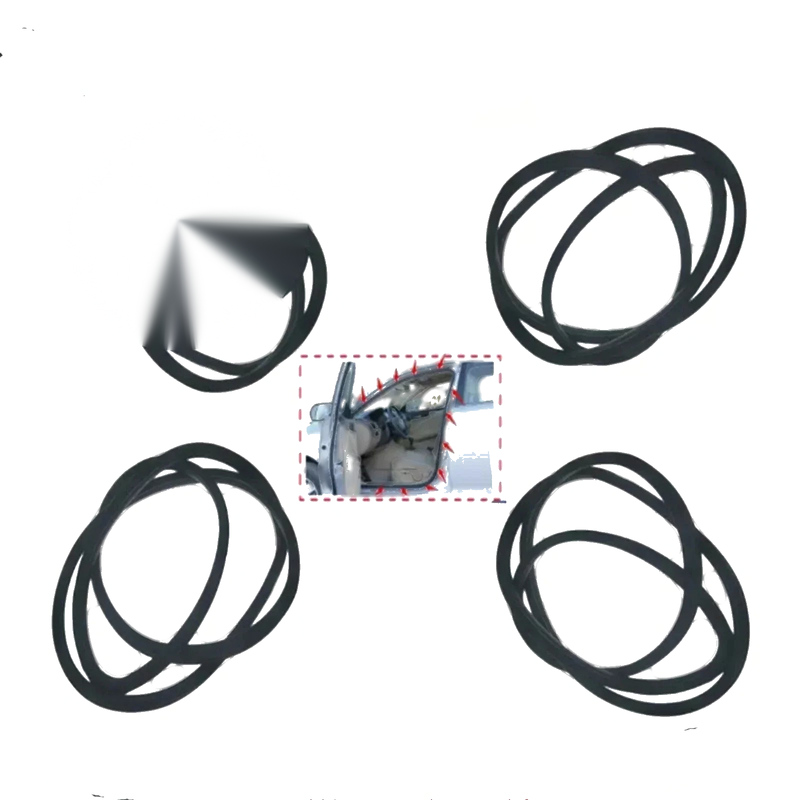 Honda Civic Sedan 4 x Rubber Seal Weatherstrip on Body Frame (2006–2011)