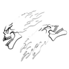Motorbike-Motorcycle Silver 2 x Flaming Skull 3D Gel Sticker Decal L+R