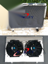 Toyota Land Cruiser 80 Series Aluminum Radiator, Shroud & Fans (1990-1997)