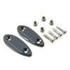 Kawasaki ZX6R Titanium Motorcycle Mirror Block Off Base Plates (2009-2012)