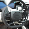 Hyundai Tucson 2 x Carbon Fiber Steering Wheel Button Cover Trim (2022–2024)