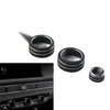 Honda Civic (2022 - Present) Black 4 x AC Climate Control Knob Ring Covers