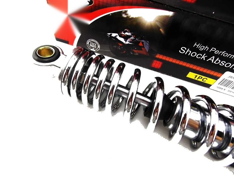 Honda CB350K 317mm JBS Chrome Rear Shock Absorbers (1968-1973)