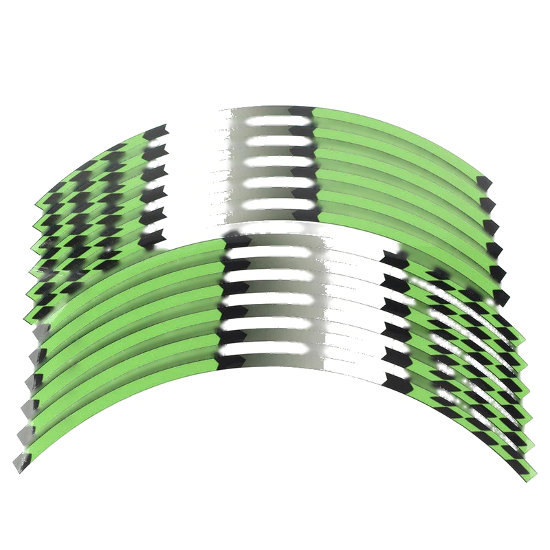 KAWASAKI NINJA 1000 250 300 17" Rim Stripes Wheel Tape Decals Green (2011-2023)