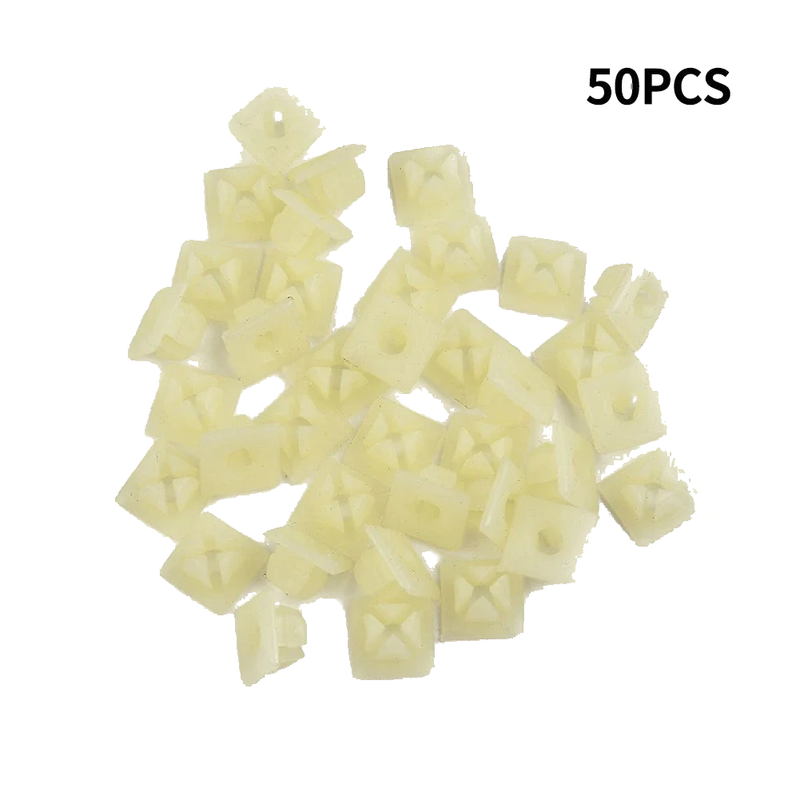 50 x Bumper License Plate Nut Bracket Clips 1/4" Screw Grommet