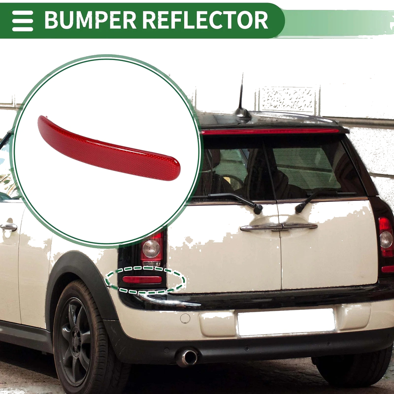 BMW Mini Cooper Clubman R55 (2008-2014) Left Bumper Reflector