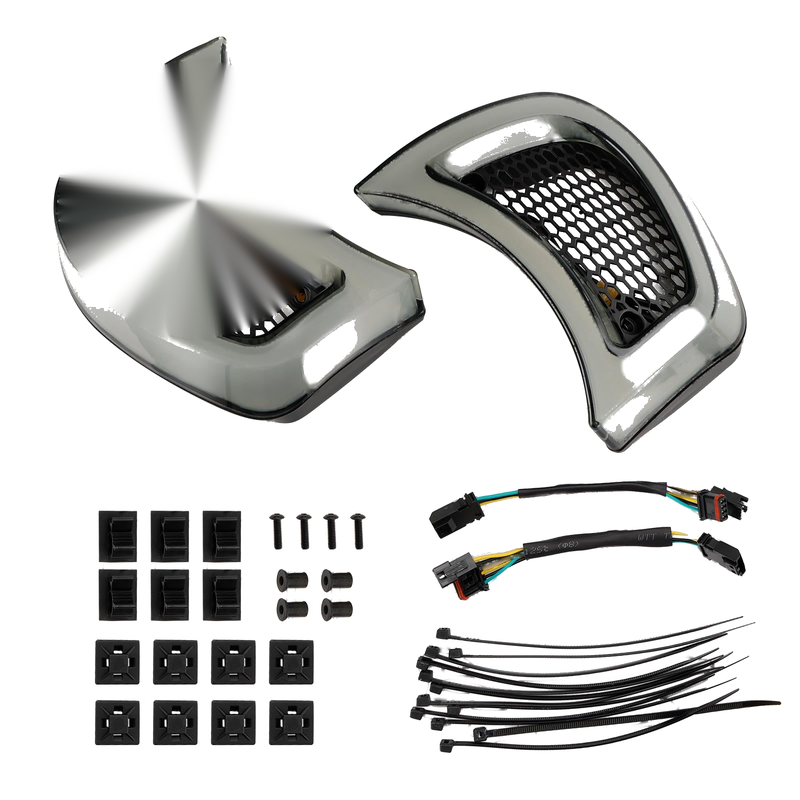 Road Glide Special FLTRXS 2015-23 Plug Play Headlight Fairing Vent LED Light