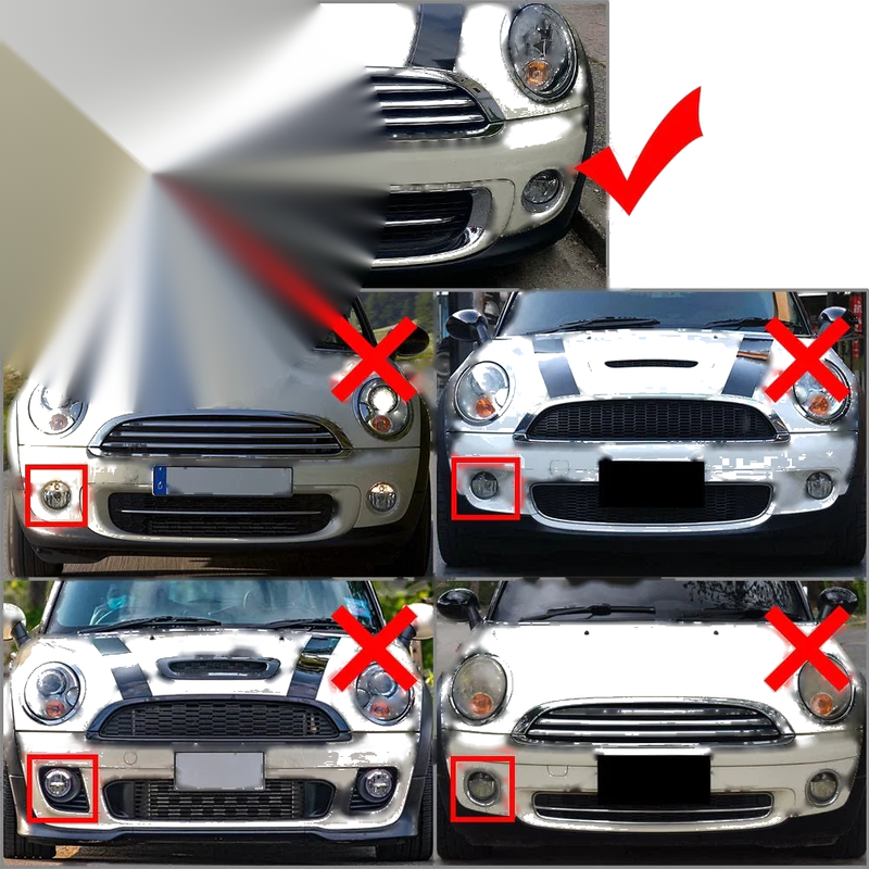 BMW Mini Cooper Right Side Fog Light Lamp Cover (2007-2015)