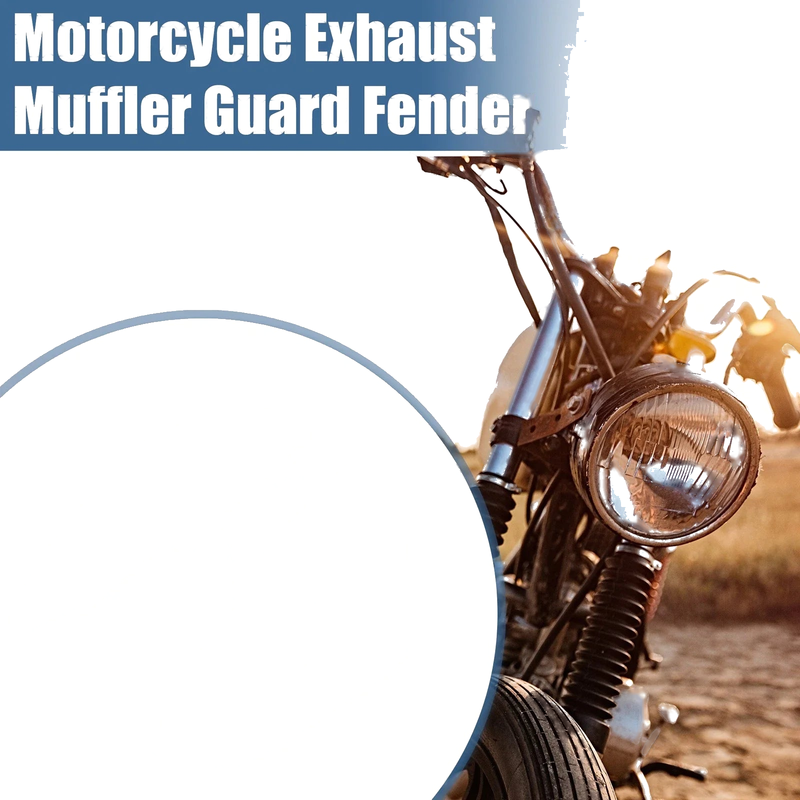 Honda CRF50 XR50 1 Set Motorcycle Twin Exhaust Muffler Guard Fender