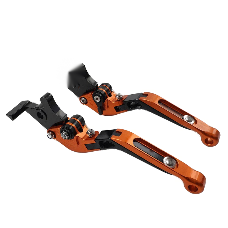 Suzuki GSXR750, 600, KATANA, V-STROM Orange Extendable Brake Clutch Levers