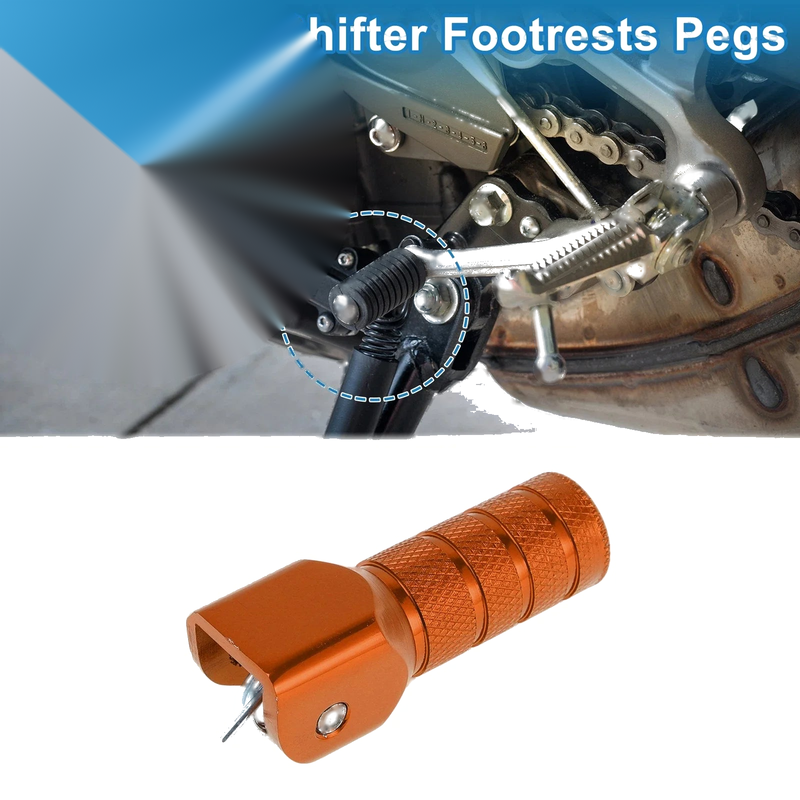 Suzuki RM-Z Shifter Footrests Pegs 1 Pc Orange