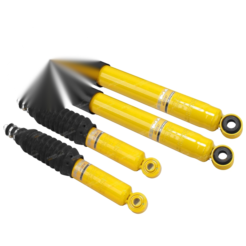 Hilux LN107 LN111 Shock Absorbers / Front + Rear Extended Travel (1988–1998)