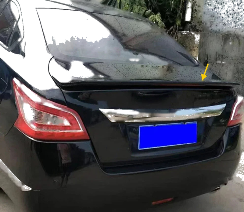 Nissan Altima Sedan Glossy Black Rear Trunk Spoiler with Light (2013-2015)