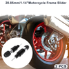 Make Model 0.73" Aluminum Alloy Motorcycle Slider Frame / 2 Pcs / Silver Tone