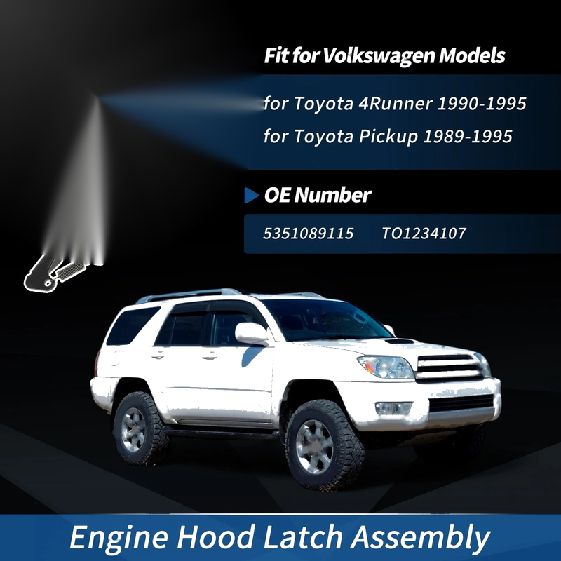 Toyota 4Runner Hood Latch Assembly (1990–1995)