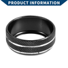 Toyota Supra (2018-2022) 3 x Black AC Radio Volume Knob Cover Ring