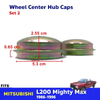 Hub Caps Center Wheels Pair Fits Mitsubishi L200 Mighty Max Truck 1987-96 D06