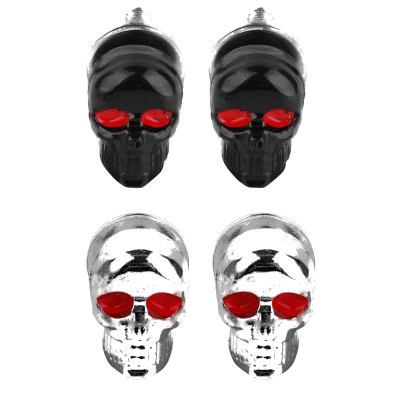 Motorcycle Chopper Cool Skull License Plate Frame Bolt Covers