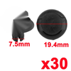 Honda Acura 30 Pcs Front Fastener Push-Type Retainer Clips