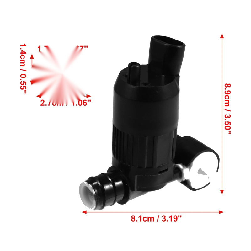 INFINITI JX35 Windshield Washer Motor Pump with Grommet (2013)