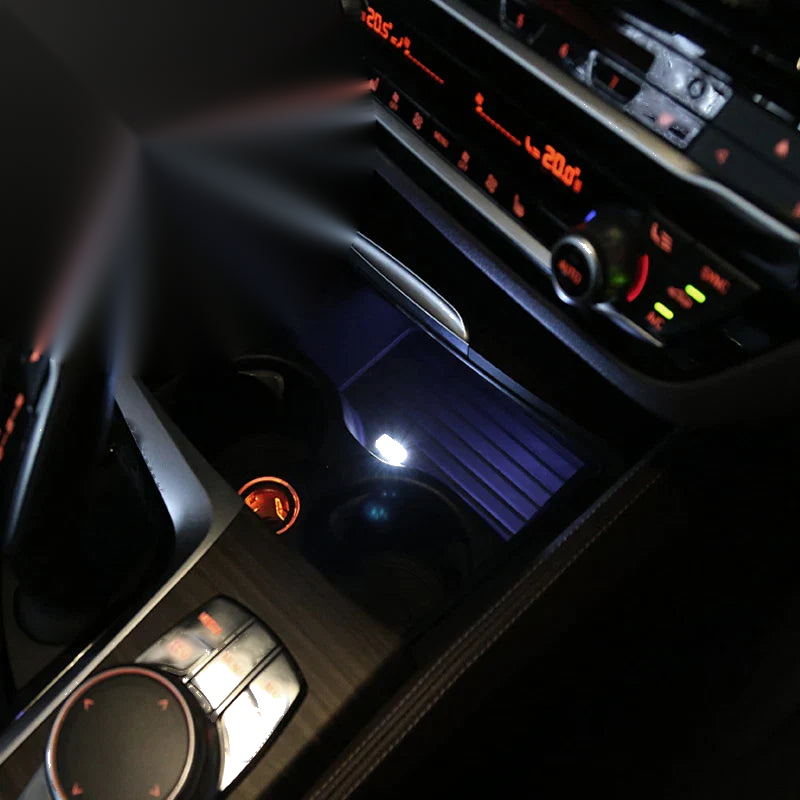 Car Interior Atmosphere - White 2 x Mini Flexible USB LED Lights