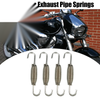 4 x 68mm 2.68" Motorcycle Muffler Exhaust Pipe Spring Universal Silver Tone
