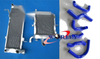 Honda RVF400 NC35 / NC30 VFR400 Aluminum Radiator & Silicone Hoses